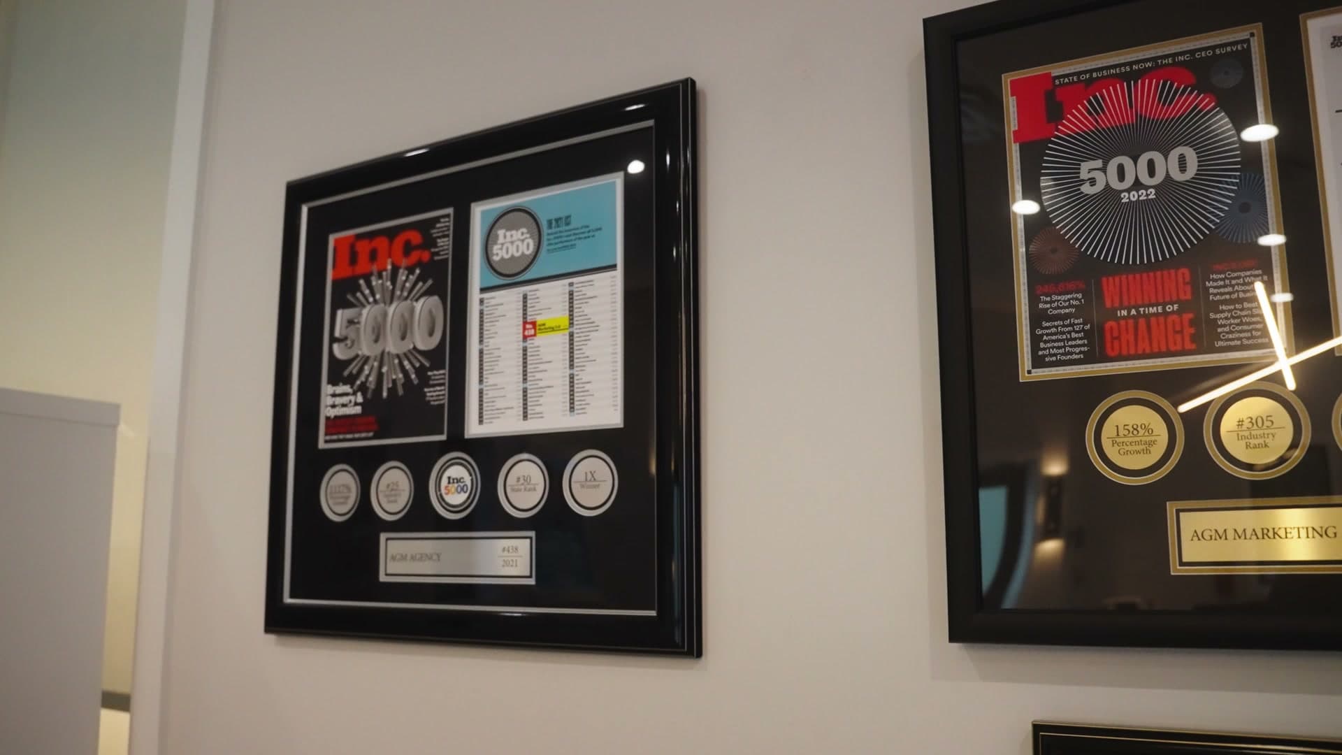 Inc. Magazine 4× Inc. 5000 honoree — 2021, 2022, 2023, 2024 award, photographed